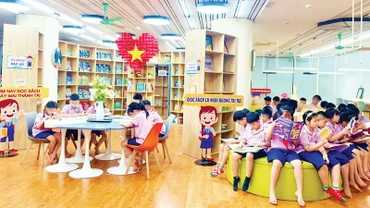 Thư viện của Trường tiểu học Lê Quý Đôn, quận Long Biên.