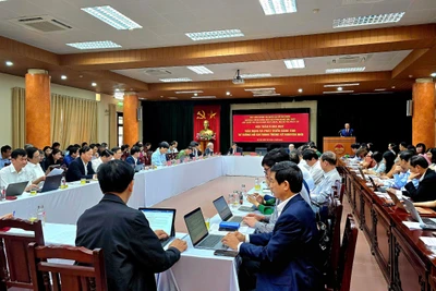 Quang cảnh hội thảo khoa học “Vận dụng và phát triển sáng tạo tư tưởng Hồ Chí Minh trong kỷ nguyên mới”.