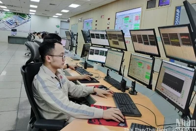 Phòng điều độ trung tâm tại Nhà máy Nhiệt điện Thái Bình 2.
