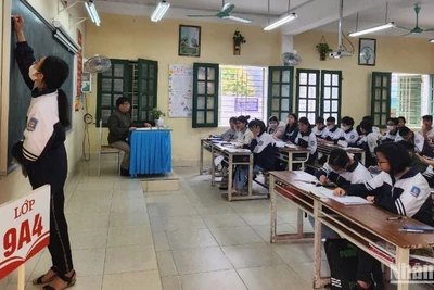 Khối lớp 9 các trường Trung học cơ sở trên địa bàn tỉnh Thái Bình đang tập trung cao cho việc ôn luyện kiến thức chuẩn bị cho kỳ "vượt rào" quan trọng sắp diễn ra trong tháng 6/2025.