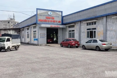 Thưa vắng phương tiện xe cơ giới đến kiểm định tại Trung tâm đăng kiểm xe cơ giới 17.01D tại thành phố Thái Bình. 