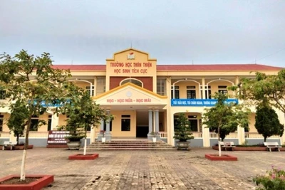 Trường Tiểu học thị trấn Tiền Hải (huyện Tiền Hải, tỉnh Thái Bình), nơi xảy ra sự việc. (Ảnh Phòng Giáo dục và Đào tạo huyện Tiền Hải)