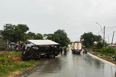 Hiện trường vụ tai nạn.