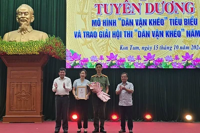 Công an tỉnh Kon Tum xuất sắc đạt giải nhất hội thi.