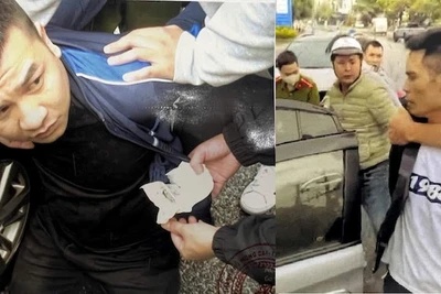 Các đối tượng trong đường dây mua bán trái phép chất ma túy.