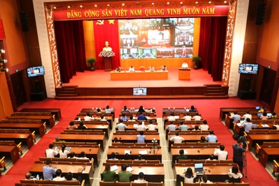 Quang cảnh buổi tiếp xúc cử tri tại Quảng Ninh.