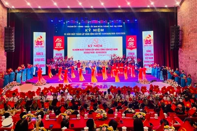 Quang cảnh Lễ kỷ niệm 95 năm Ngày thành lập Đảng Cộng sản Việt Nam (3/2/1930-3/2/2025).