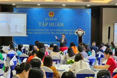 Lớp tập huấn nâng cao năng lực, kỹ năng cho cán bộ nữ lãnh đạo, quản lý các bộ, ngành, địa phương.