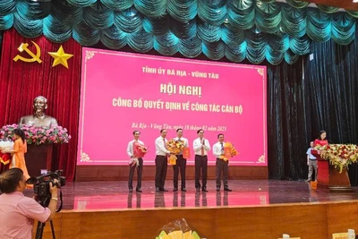 Đồng chí Hoàng Nguyên Dinh - Bí thư Huyện ủy Châu Đức được Tỉnh ủy điều động giữ chức Bí thư Thành ủy Vũng Tàu.