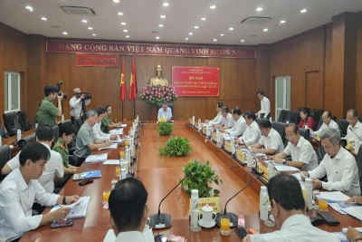 Hội nghị thông qua Dự thảo Báo cáo kết quả kiểm tra công tác Bảo vệ chính trị nội bộ tại Ban Thường vụ Tỉnh ủy Bà Rịa-Vũng Tàu.