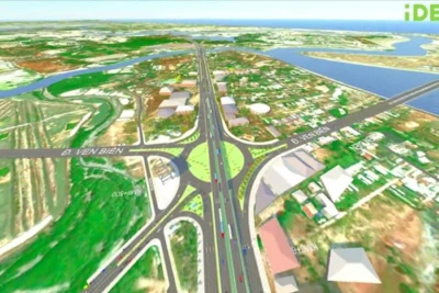 Phối cảnh dự án đường nối đi vào cao tốc Biên Hòa -Vũng Tàu.