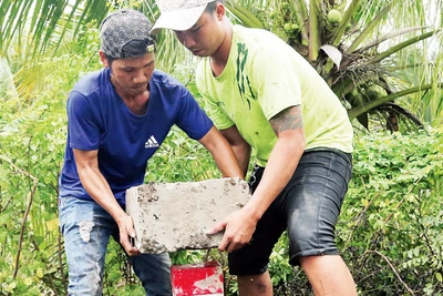 Cắm ranh mốc giải phóng mặt bằng dự án Vành đai 3 trên địa bàn thành phố Thủ Đức.