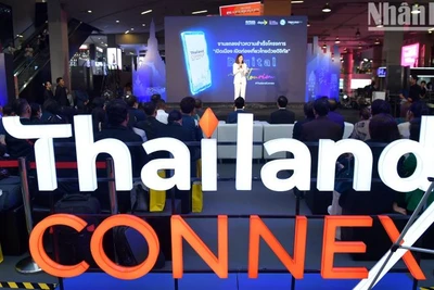 Cơ quan Xúc tiến kinh tế số Thái Lan (DEPA) tổ chức họp báo tổng kết hoạt động dự án “Du lịch số”. (Ảnh: ĐINH TRƯỜNG)