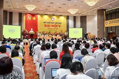 Đại hội đại biểu Hội Xuất bản Việt Nam lần thứ 5. (Ảnh: THÀNH ĐẠT)