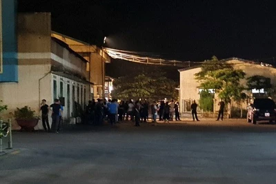 Khu vực Công ty than Vàng Danh, thành phố Uông Bí, nơi xảy ra vụ tai nạn lao động khiến 4 người gặp nạn. (Ảnh: TTXVN)