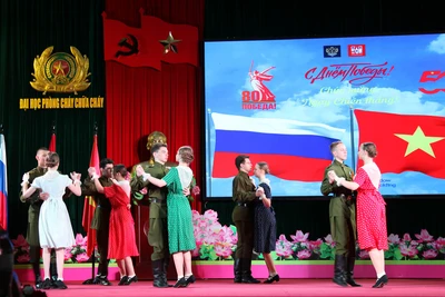 Một tiết mục văn nghệ trong chương trình. (Ảnh: Ban tổ chức)