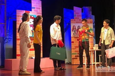 Cuộc thi góp phần khuyến khích, động viên các diễn viên trẻ. (Ảnh: Một vở diễn của Nhà hát kịch Việt Nam).