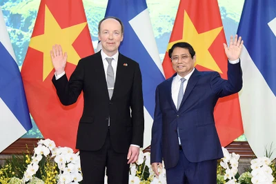 Thủ tướng Phạm Minh Chính hội kiến Chủ tịch Quốc hội Phần Lan Jussi Halla-aho.