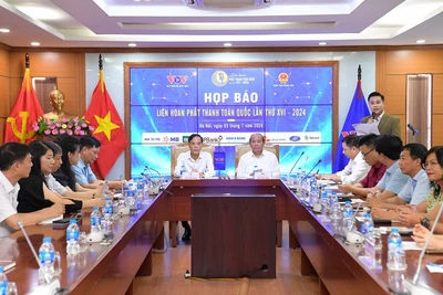 Họp báo giới thiệu về Liên hoan Phát thanh toàn quốc lần thứ XVI - năm 2024. (Ảnh: HÀ PHƯƠNG)