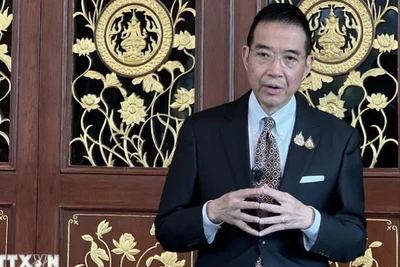 Bộ trưởng Ngoại giao Thái Lan Maris Sangiampongsa. (Ảnh: Đỗ Sinh/TTXVN)