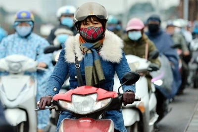 Khu vực Hà Nội có mưa nhỏ vài nơi, trời rét. (Ảnh minh họa)