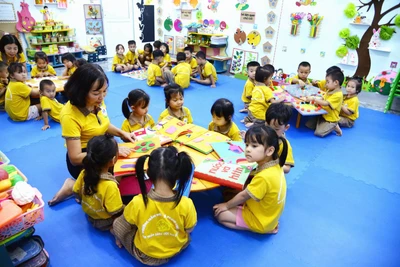 Chất lượng nuôi dưỡng, chăm sóc, giáo dục trẻ mầm non từng bước được nâng lên.