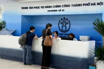 Trung tâm phục vụ hành chính công thành phố Hà Nội - chi nhánh số 1. 