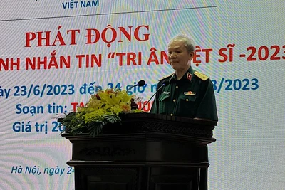 Trung tướng Hoàng Khánh Hưng phát động Chương trình nhắn tin Tri ân liệt sĩ - 2023.