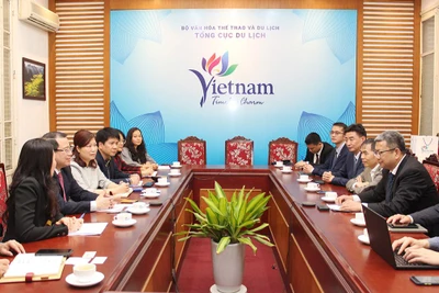 Toàn cảnh buổi làm việc. (Ảnh: Tổng cục Du lịch) 