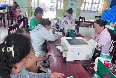 Điểm giao dịch xã của Ngân hàng Chính sách xã hội tỉnh Ninh Thuận.