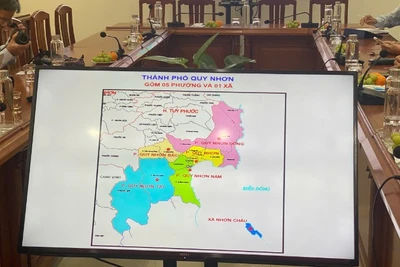 Bản đồ dự kiến của một số đơn vị hành chính sau khi sáp nhập.