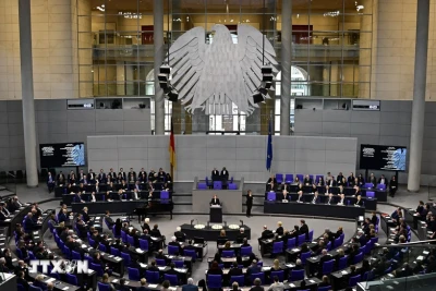 Quang cảnh một phiên họp của Quốc hội Liên bang Đức ở Berlin. (Ảnh: TTXVN)