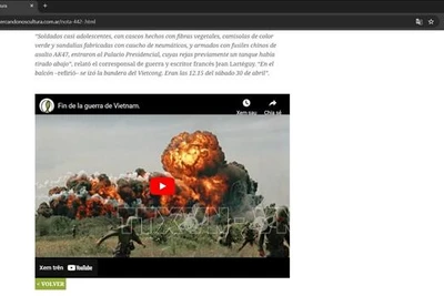 Bài viết trên trang mạng Acercandonos Cultura. 