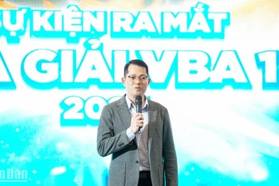 CEO VBA Trần Chu Sa phát biểu tại sự kiện. (Ảnh: MINH PHÚ)