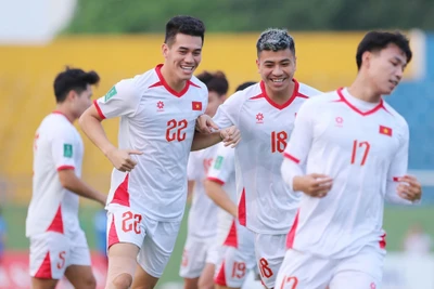 [Ảnh] Lực lượng đội tuyển Việt Nam bảo đảm cho trận gặp Lào