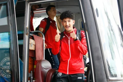 Cầu thủ U23 Yemen hào hứng với hành trình sắp tới. (Ảnh: VFF)