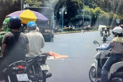 Hiện trường vụ tai nạn.