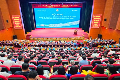 Quang cảnh Lễ công bố quy hoạch thành phố Thanh Hóa.