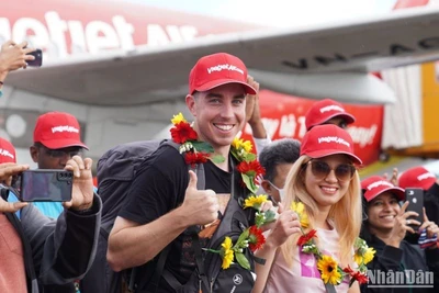 Vietjet là doanh nghiệp xếp thứ 5 trong Top 50 về doanh thu với 58,3 nghìn tỷ đồng, tăng 45% so cùng kỳ năm 2022.