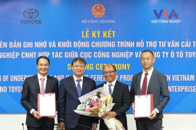 TMV hợp tác với Bộ Công thương triển khai dự án Hợp tác hỗ trợ doanh nghiệp trong nước trong lĩnh vực công nghiệp hỗ trợ ô-tô năm thứ 4.