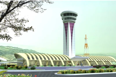 Phối cảnh Đài Kiểm soát không lưu Điện Biên