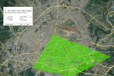 Vùng cấm bay trên không phận Thành phố Hồ Chí Minh (VVP4-màu xanh).