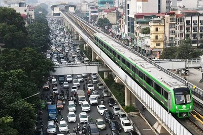 Đường sắt đô thị tại Hà Nội bước đầu đã phát huy hiệu quả.