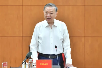 Tổng Bí thư Tô Lâm phát biểu kết luận cuộc họp Thường trực Ban Chỉ đạo Trung ương về phòng, chống tham nhũng, lãng phí, tiêu cực. (Ảnh: ĐĂNG KHOA)