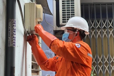 Lao động ngành điện Thành phố Hồ Chí Minh. (Ảnh: nhandan.vn)