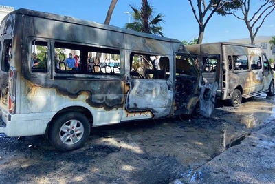 Hiện trường vụ cháy.