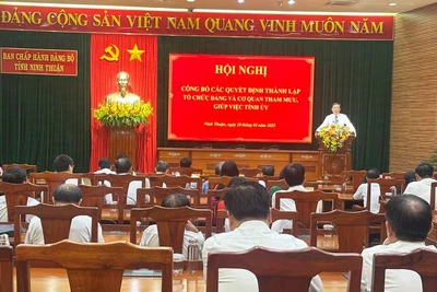 Quang cảnh hội nghị. (Ảnh: NGUYỄN TRUNG)