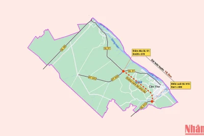 [Infographic]: Dự án đường vành đai phía tây thành phố Cần Thơ