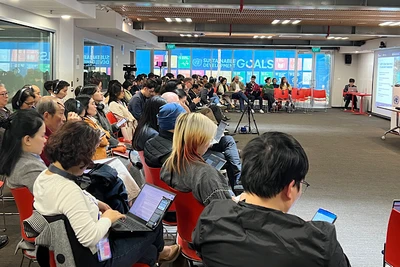 Các đại biểu tham gia tại Tọa đàm chuyên đề đánh giá toàn cảnh trí tuệ nhân tạo trong khu vực công tại Việt Nam.