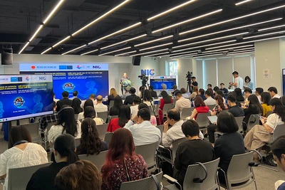 Toàn cảnh Diễn đàn quốc gia về trí tuệ nhân tạo trong giáo dục.